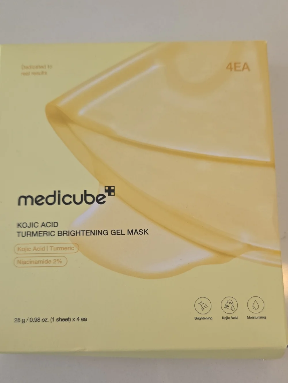 Medicube Kojic Acid Turmeric Brightening Gel Mask - Yellow